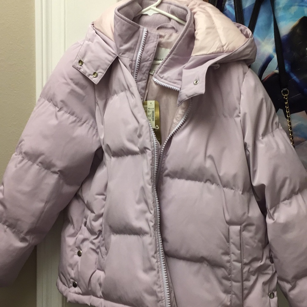 Brand New Madewell Lilac puffer jacket